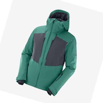 Salomon HIGHLAND INSULATED Kabát Férfi Zöld | HU 2330ILH